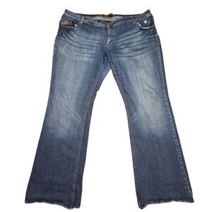 Vintage Apple Bottoms Jeans Womens 21 22 Embroidered Back Pocket Y2K Bootcut